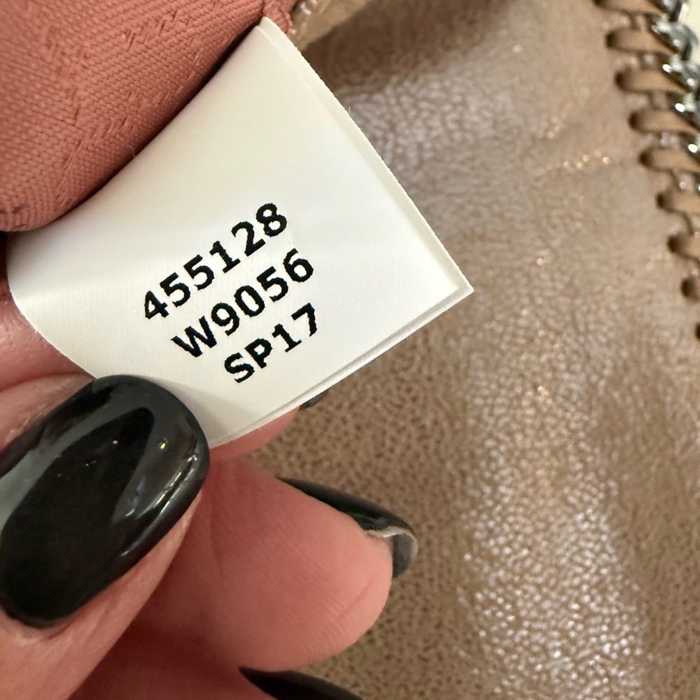 Stella McCartney Tan Clutch with Chain Trim - Picture 7 of 9